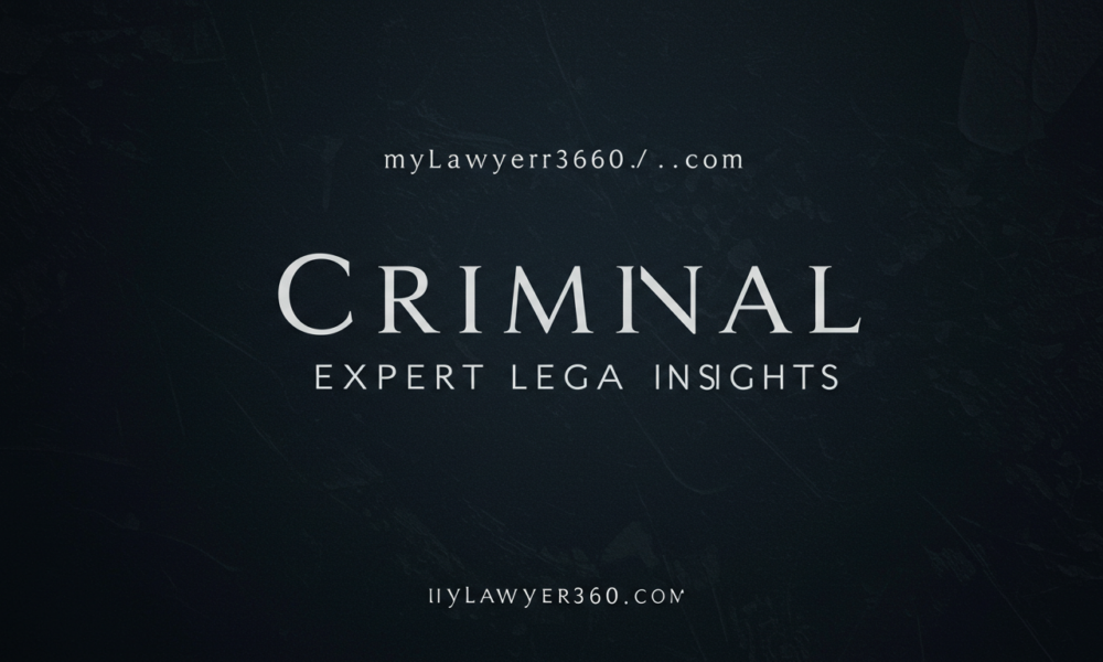 mylawyer360.com criminal | Expert Legal Insights