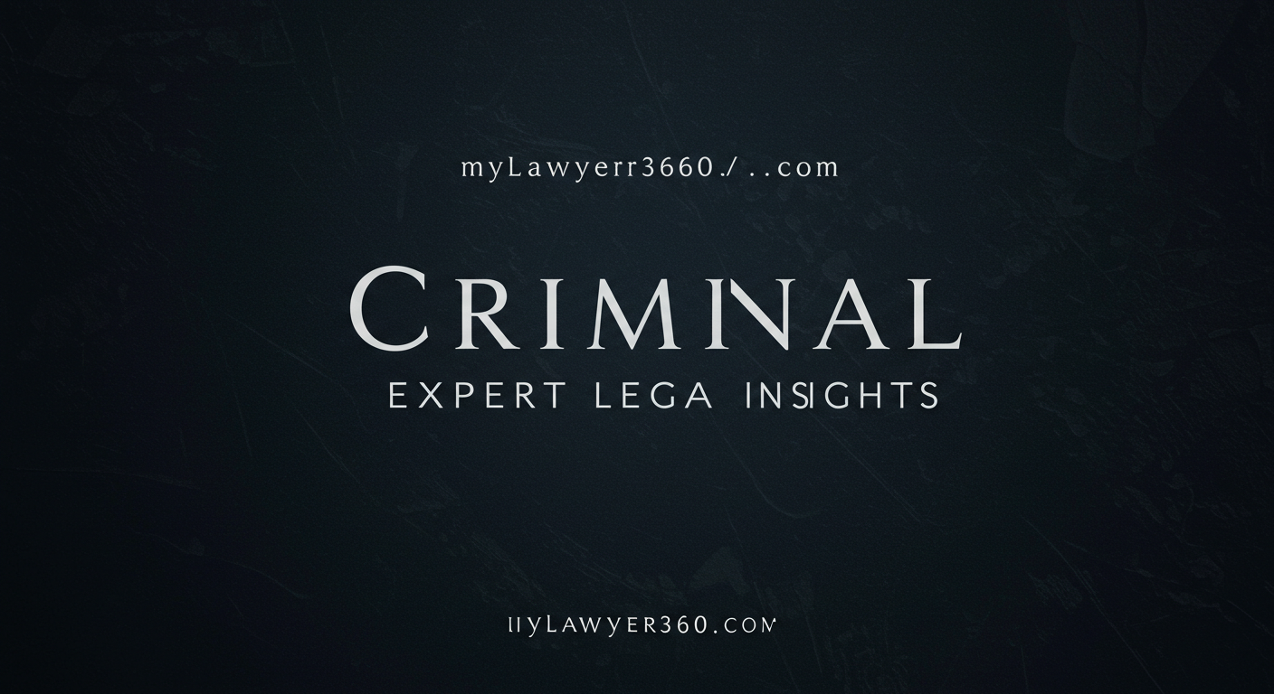 mylawyer360.com criminal | Expert Legal Insights